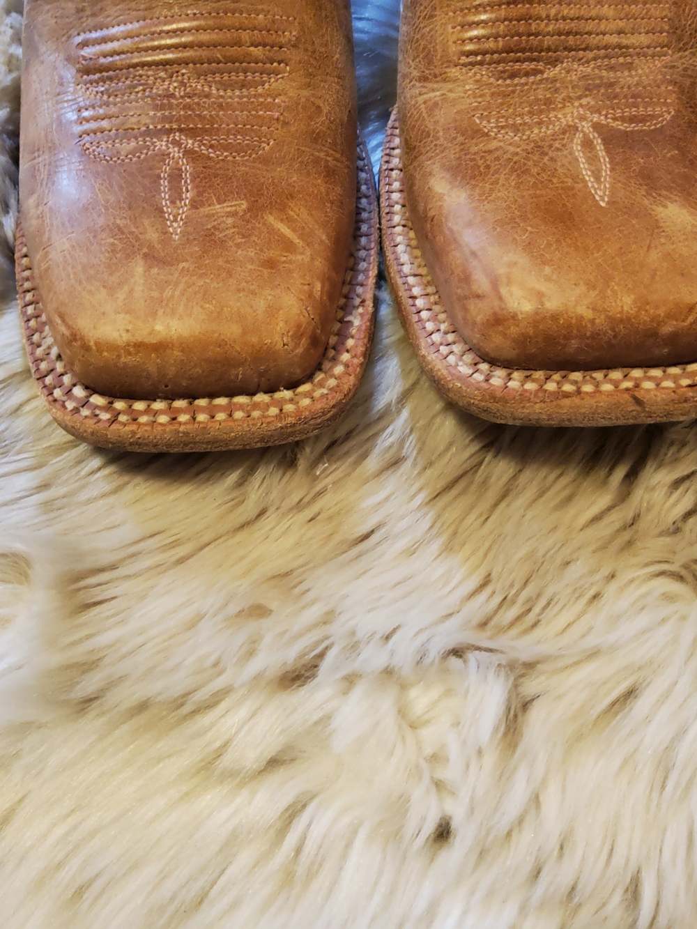 Ariat Brown and Green Cactus Embroidered Cowboy Boots - Picture 9 of 16